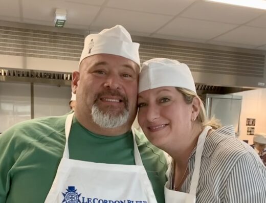 Keith and Jenn at le Cordon Bleu