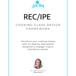 RECIPE cooking class framework freebie