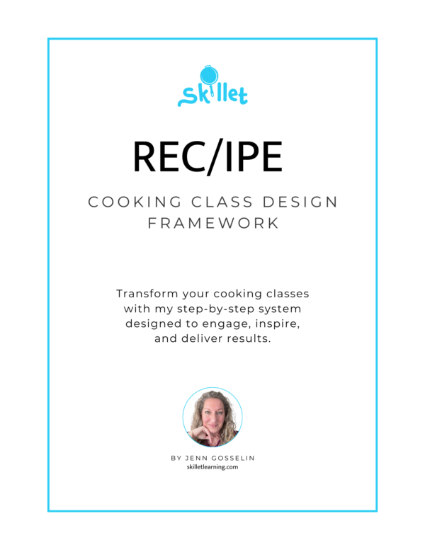 RECIPE cooking class framework freebie